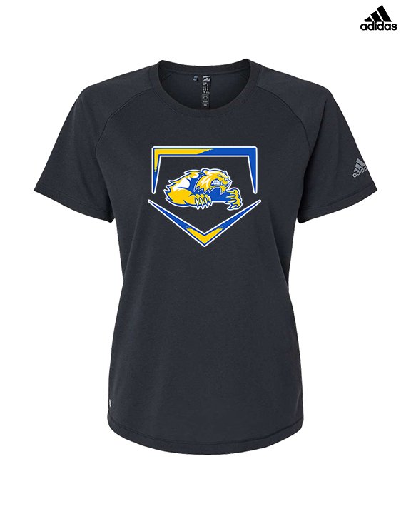Simeon Career Academy Baseball Plate - Womens Adidas Performance Shirt