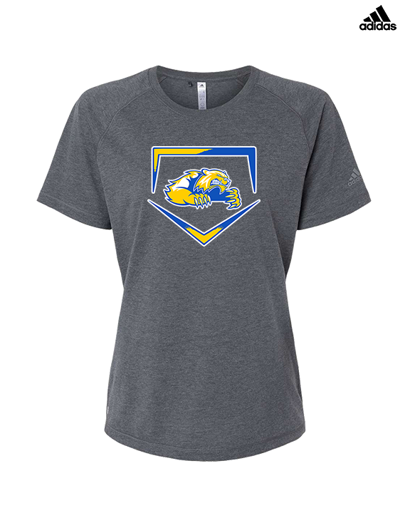 Simeon Career Academy Baseball Plate - Womens Adidas Performance Shirt