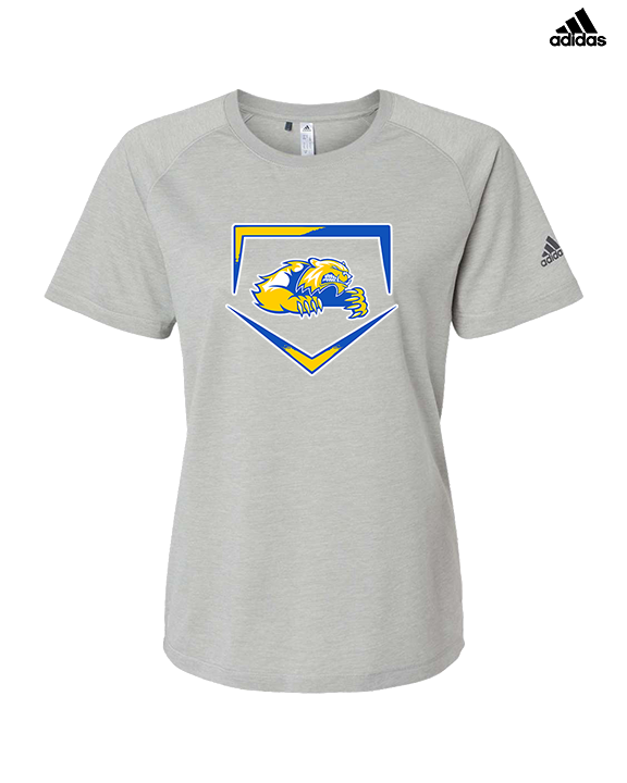 Simeon Career Academy Baseball Plate - Womens Adidas Performance Shirt