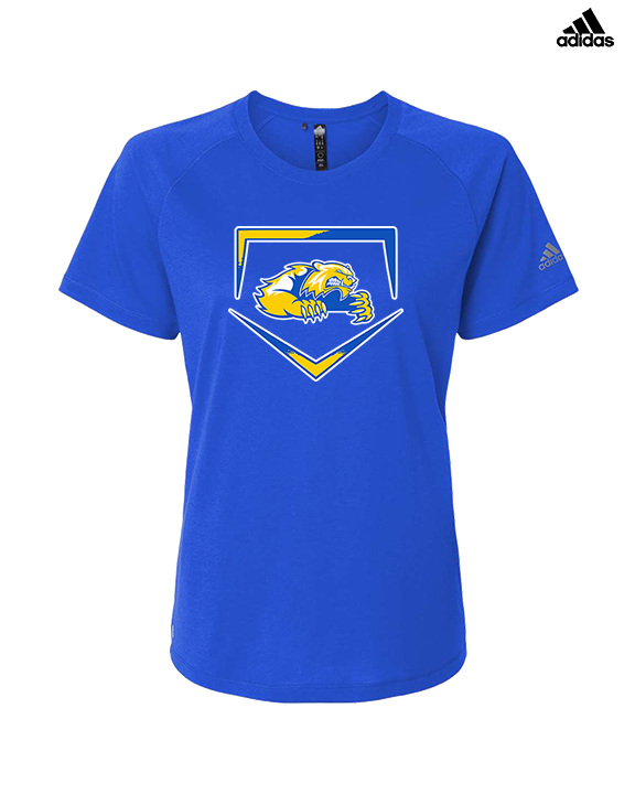 Simeon Career Academy Baseball Plate - Womens Adidas Performance Shirt