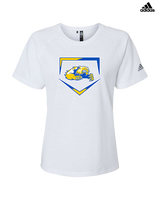 Simeon Career Academy Baseball Plate - Womens Adidas Performance Shirt