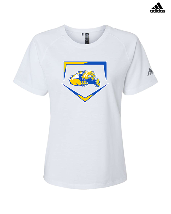 Simeon Career Academy Baseball Plate - Womens Adidas Performance Shirt