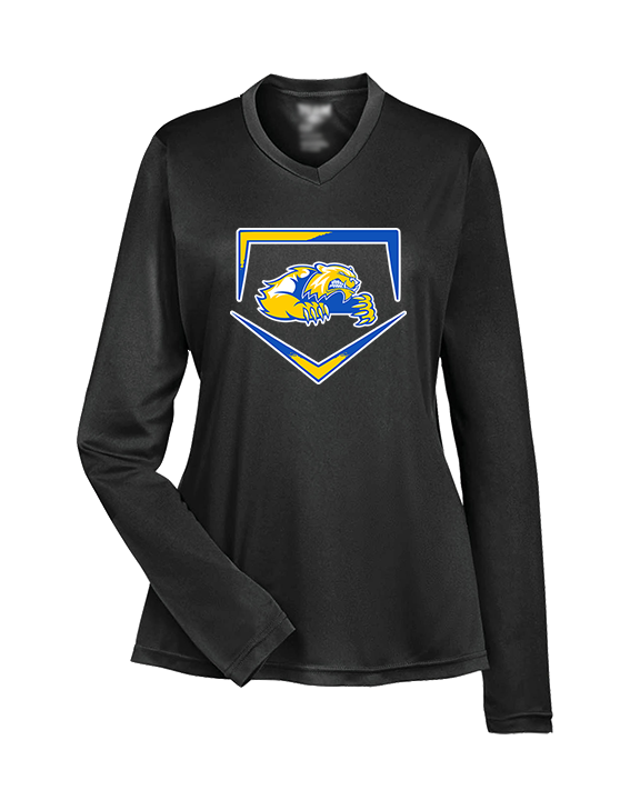 Simeon Career Academy Baseball Plate - Womens Performance Longsleeve