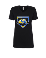 Simeon Career Academy Baseball Plate - Womens Vneck