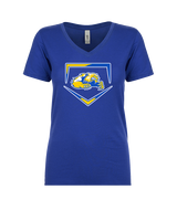 Simeon Career Academy Baseball Plate - Womens Vneck