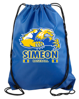 Simeon Career Academy Baseball Stacked - Drawstring Bag