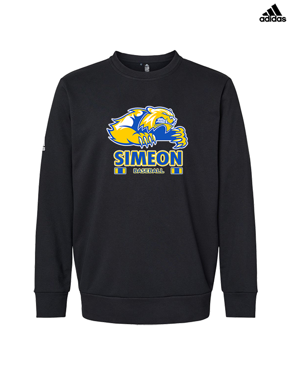 Simeon Career Academy Baseball Stacked - Mens Adidas Crewneck