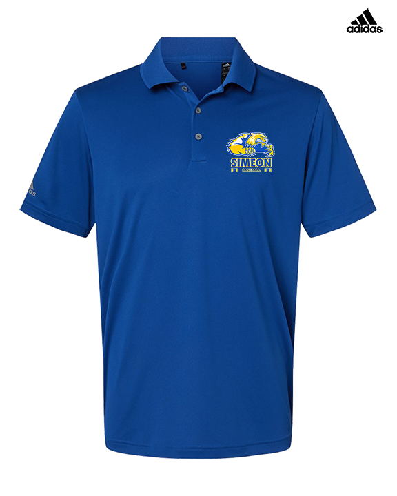 Simeon Career Academy Baseball Stacked - Mens Adidas Polo