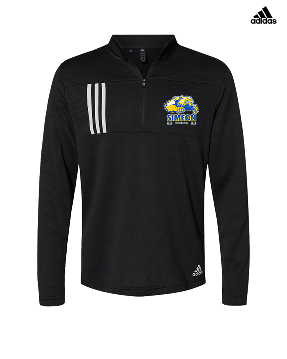 Simeon Career Academy Baseball Stacked - Mens Adidas Quarter Zip