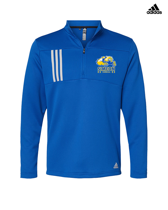 Simeon Career Academy Baseball Stacked - Mens Adidas Quarter Zip