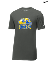 Simeon Career Academy Baseball Stacked - Mens Nike Cotton Poly Tee