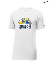 Simeon Career Academy Baseball Stacked - Mens Nike Cotton Poly Tee