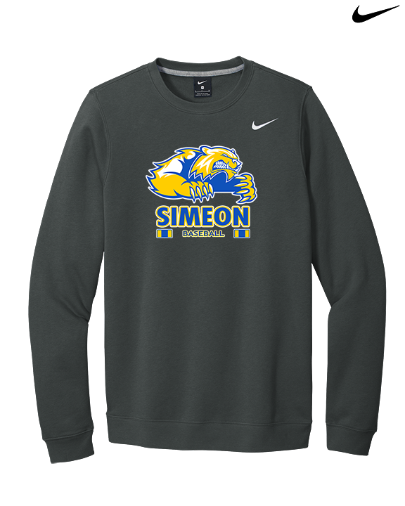 Simeon Career Academy Baseball Stacked - Mens Nike Crewneck