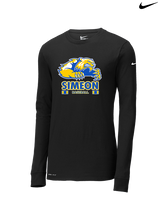 Simeon Career Academy Baseball Stacked - Mens Nike Longsleeve