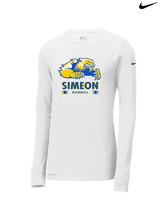 Simeon Career Academy Baseball Stacked - Mens Nike Longsleeve