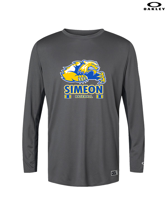 Simeon Career Academy Baseball Stacked - Mens Oakley Longsleeve