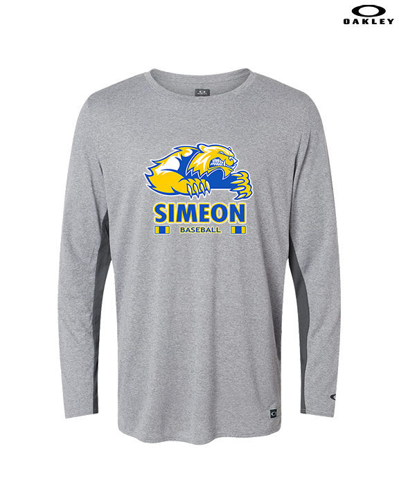 Simeon Career Academy Baseball Stacked - Mens Oakley Longsleeve