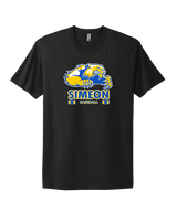 Simeon Career Academy Baseball Stacked - Mens Select Cotton T-Shirt