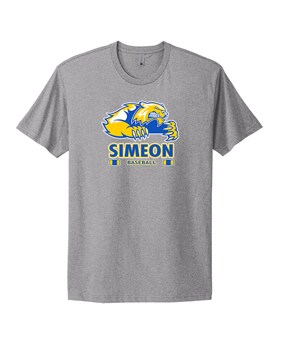 Simeon Career Academy Baseball Stacked - Mens Select Cotton T-Shirt