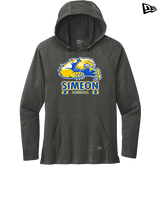 Simeon Career Academy Baseball Stacked - New Era Tri-Blend Hoodie