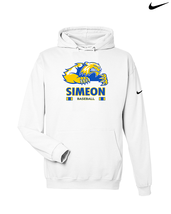 Simeon Career Academy Baseball Stacked - Nike Club Fleece Hoodie