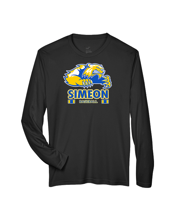 Simeon Career Academy Baseball Stacked - Performance Longsleeve