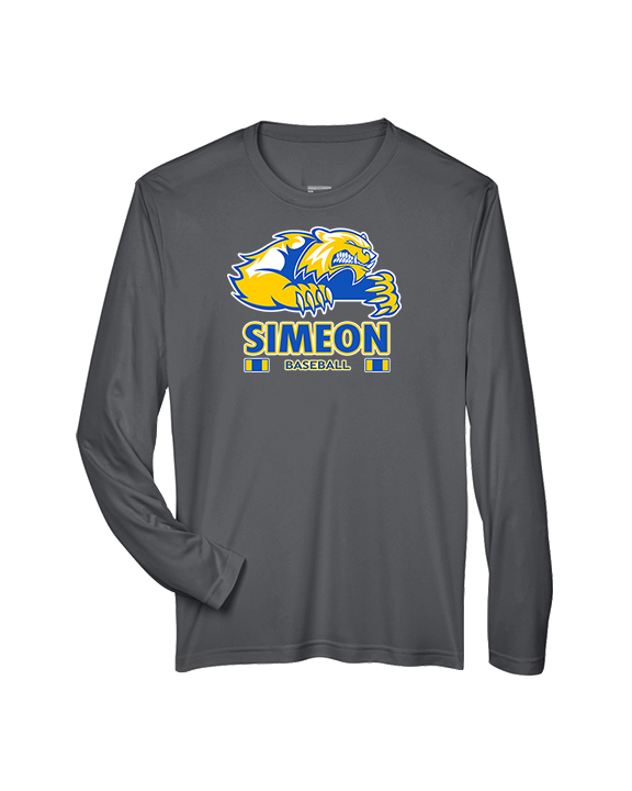 Simeon Career Academy Baseball Stacked - Performance Longsleeve