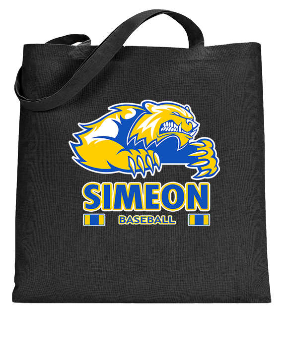 Simeon Career Academy Baseball Stacked - Tote