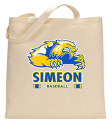 Simeon Career Academy Baseball Stacked - Tote