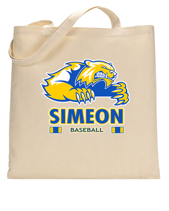 Simeon Career Academy Baseball Stacked - Tote