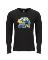 Simeon Career Academy Baseball Stacked - Tri - Blend Long Sleeve