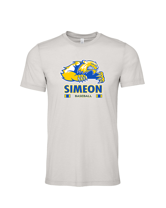 Simeon Career Academy Baseball Stacked - Tri - Blend Shirt