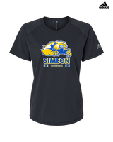Simeon Career Academy Baseball Stacked - Womens Adidas Performance Shirt