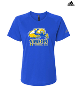 Simeon Career Academy Baseball Stacked - Womens Adidas Performance Shirt