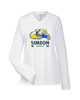 Simeon Career Academy Baseball Stacked - Womens Performance Longsleeve