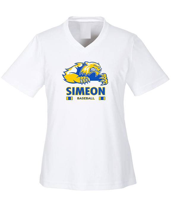 Simeon Career Academy Baseball Stacked - Womens Performance Shirt