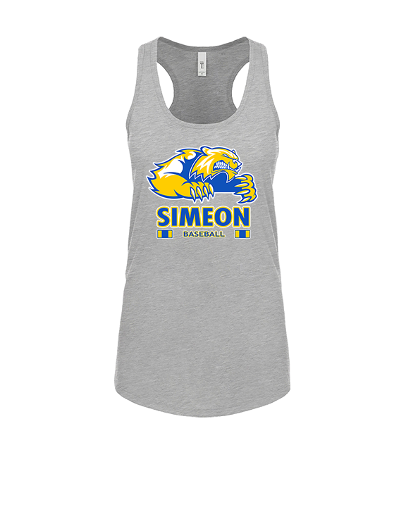 Simeon Career Academy Baseball Stacked - Womens Tank Top