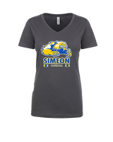 Simeon Career Academy Baseball Stacked - Womens Vneck