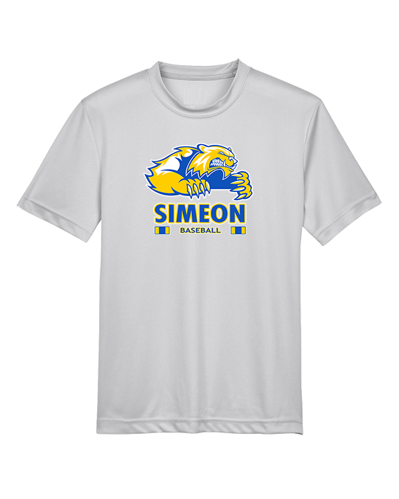 Simeon Career Academy Baseball Stacked - Youth Performance Shirt