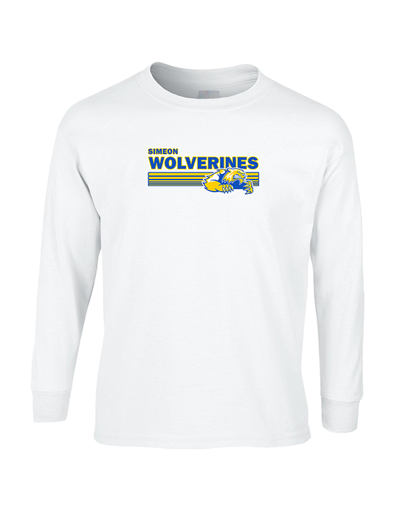 Simeon Career Academy Baseball Stripes - Cotton Longsleeve