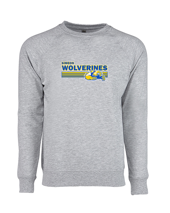 Simeon Career Academy Baseball Stripes - Crewneck Sweatshirt