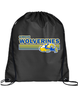 Simeon Career Academy Baseball Stripes - Drawstring Bag