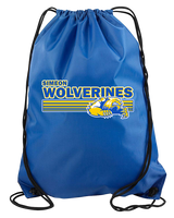 Simeon Career Academy Baseball Stripes - Drawstring Bag
