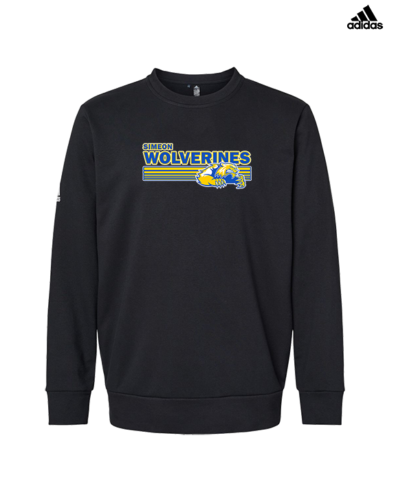 Simeon Career Academy Baseball Stripes - Mens Adidas Crewneck