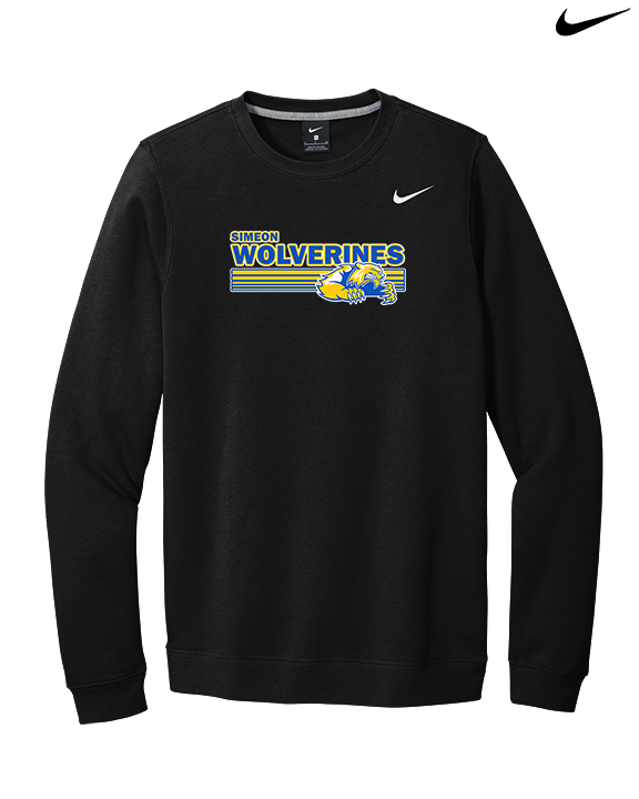 Simeon Career Academy Baseball Stripes - Mens Nike Crewneck