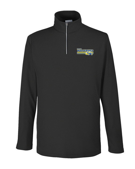 Simeon Career Academy Baseball Stripes - Mens Quarter Zip