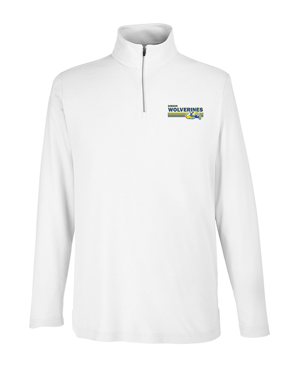 Simeon Career Academy Baseball Stripes - Mens Quarter Zip