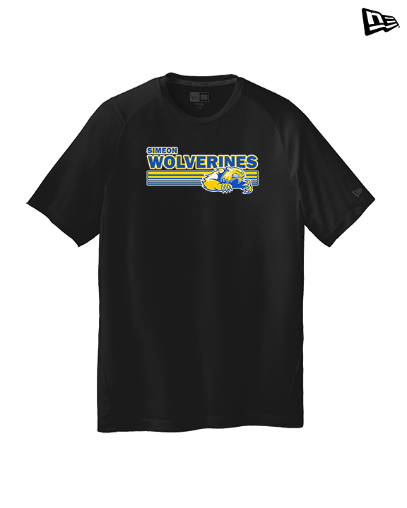 Simeon Career Academy Baseball Stripes - New Era Performance Shirt