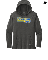 Simeon Career Academy Baseball Stripes - New Era Tri-Blend Hoodie