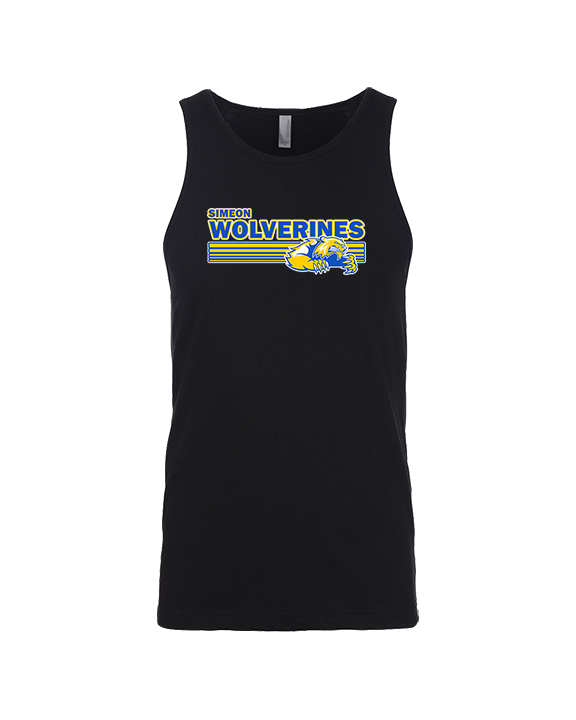 Simeon Career Academy Baseball Stripes - Tank Top